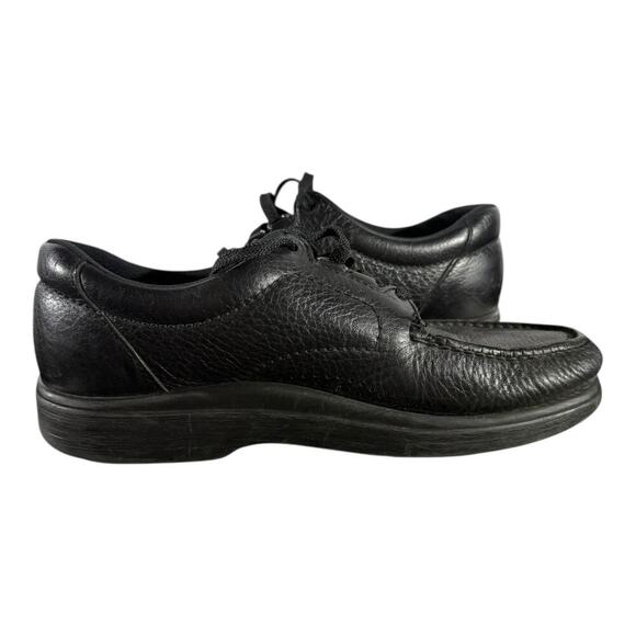 SAS Bout Time Shoes Men’s Size 8.5 M Black Leather Moc Toe Lace Up Comfort - Picture 7 of 8
